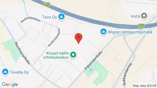 Lager zur Miete i Tampere Eteläinen – Foto von Google Street View