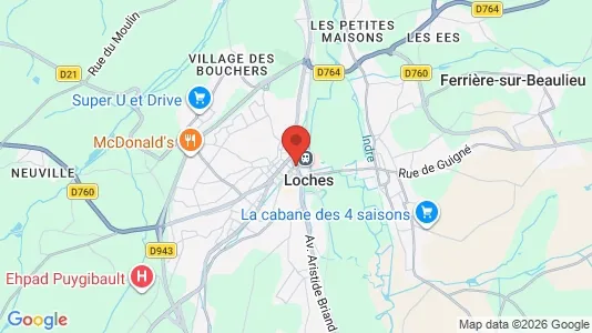 Varastot Vuokrattavana i Loches - Kuva Google Street Viewstä