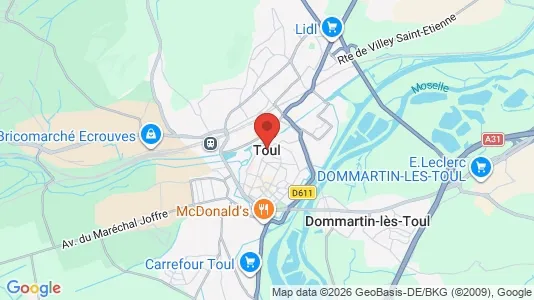 Varastot Vuokrattavana i Toul - Kuva Google Street Viewstä