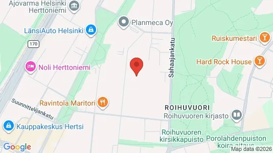 Lager zur Miete i Helsinki Itäinen – Foto von Google Street View