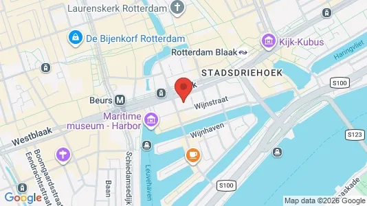 Kontorlokaler til leje i Rotterdam Centrum - Foto fra Google Street View