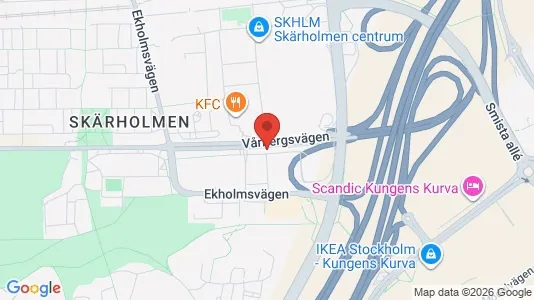 Företagslokaler för uthyrning i Söderort - kort over placeringen