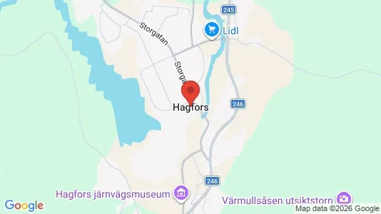 Ravintolat Vuokrattavana i Hagfors - Kuva Google Street Viewstä