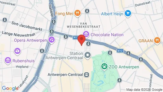 Lokale biurowe Do wynajęcia i Stad Antwerp - kort over placeringen