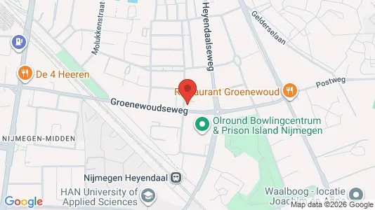 Office spaces for rent i Nijmegen - kort over placeringen