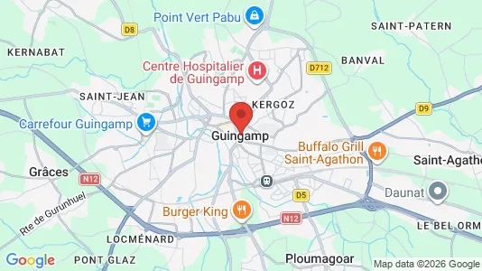 Varastot Vuokrattavana i Guingamp - Kuva Google Street Viewstä