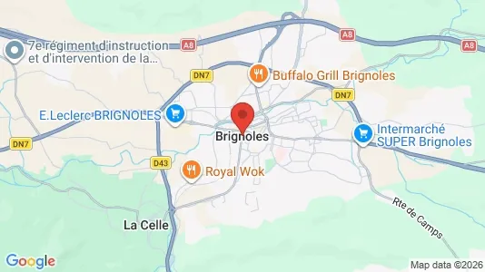 Varastot Vuokrattavana i Brignoles - Kuva Google Street Viewstä