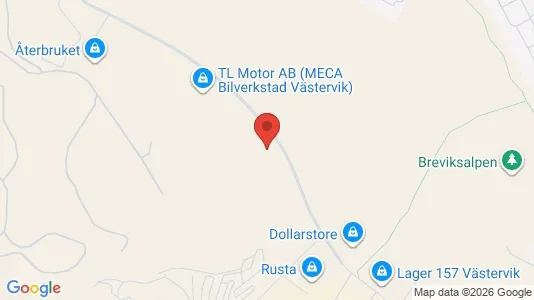 Teollisuuskiinteistöt Vuokrattavana i Västervik - Kuva Google Street Viewstä