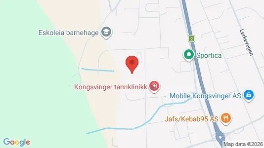 Lokale biurowe Do wynajęcia i Kongsvinger - kort over placeringen