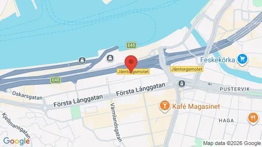 Kontorslokaler för uthyrning i Göteborg Centrum - kort over placeringen