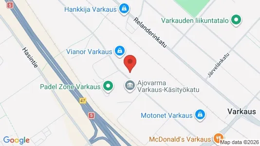 Værkstedslokaler til leje i Varkaus - Foto fra Google Street View