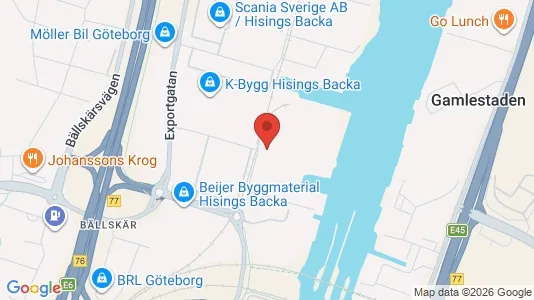 Lager zur Miete i Gothenburg East - kort over placeringen