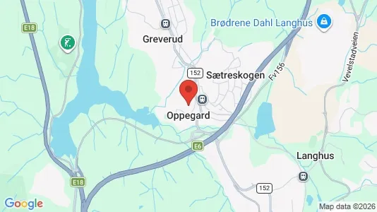 Varastot Vuokrattavana i Oppegård - Kuva Google Street Viewstä