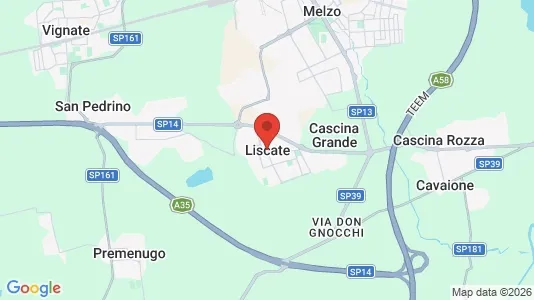 Varastot Vuokrattavana i Liscate - Kuva Google Street Viewstä