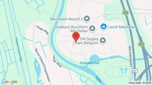 Kontorer til leie i Mechelen – Bilde fra Google Street View
