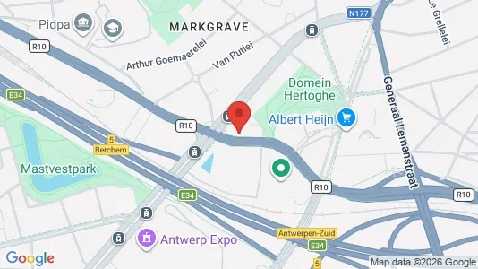 Lokale biurowe Do wynajęcia i Stad Antwerp - kort over placeringen
