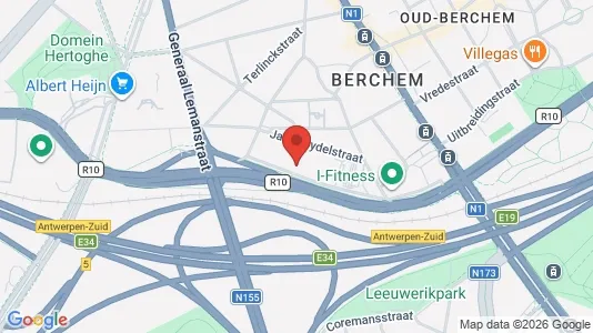 Office spaces for rent i Antwerp Berchem - kort over placeringen