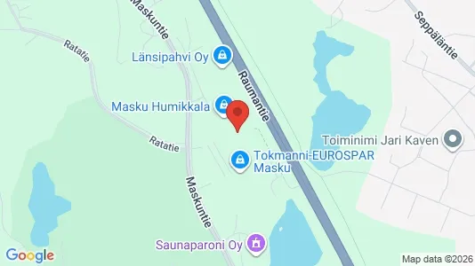 Werkstätte zur Miete i Masku – Foto von Google Street View