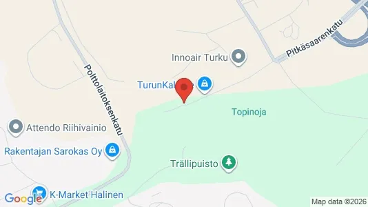 Warehouses for rent i Turku - kort over placeringen