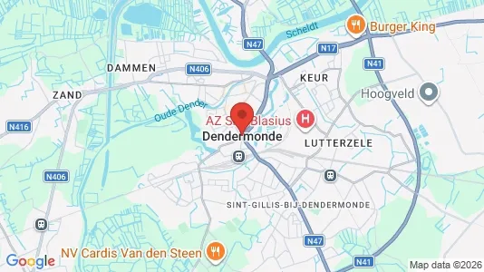 Varastot Vuokrattavana i Dendermonde - Kuva Google Street Viewstä