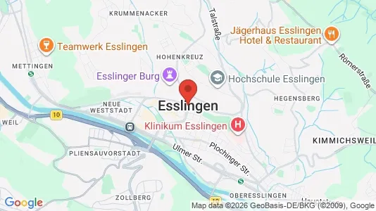 Varastot Vuokrattavana i Esslingen - Kuva Google Street Viewstä