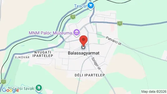 Commercial properties for sale i Balassagyarmati - kort over placeringen