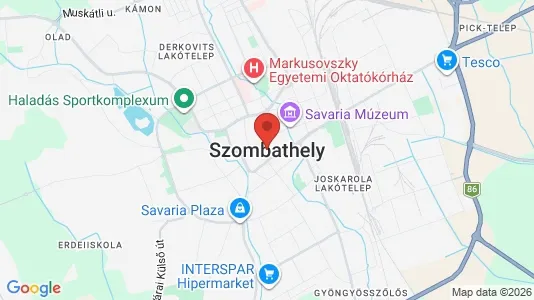 Commercial properties for sale i Szombathelyi - kort over placeringen