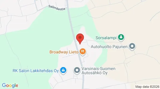 Varastot Vuokrattavana i Lieto - Kuva Google Street Viewstä