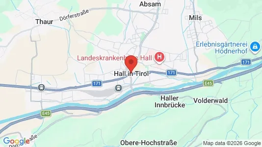 Lokaler til leie i Hall in Tirol – Bilde fra Google Street View
