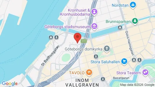 Lokaler til leje i Gøteborg Centrum - kort over placeringen
