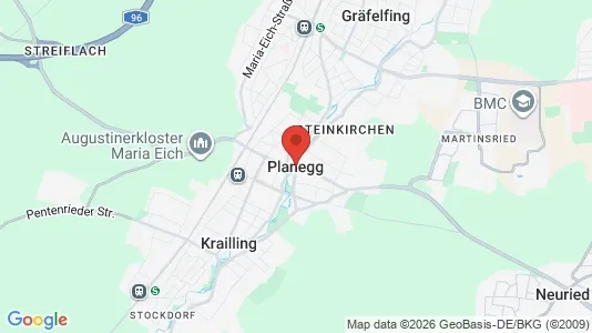 Lokaler til leie i Planegg – Bilde fra Google Street View