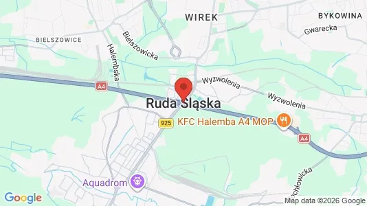 Varastot Vuokrattavana i Ruda Śląska - Kuva Google Street Viewstä
