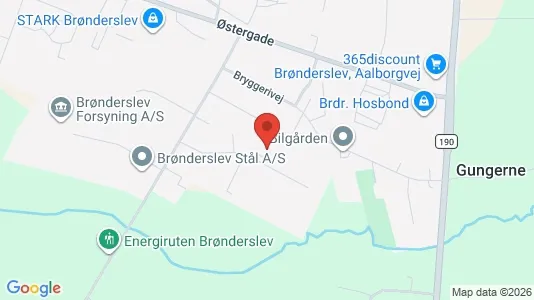 Kontorlokaler til leje i Brønderslev - Foto fra Google Street View