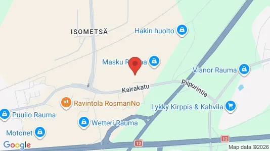 Varastot Vuokrattavana i Rauma - Kuva Google Street Viewstä