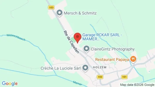 Liikekiinteistöt Vuokrattavana i Mamer - Kuva Google Street Viewstä