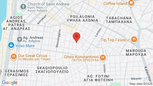 Lokaler til salgs i Patras - kort over placeringen
