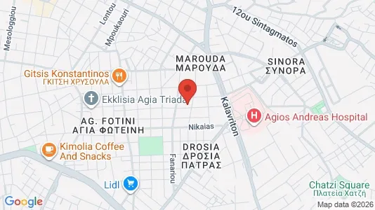 Propiedades comerciales En venta i Patras - kort over placeringen