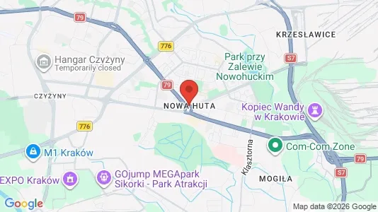Lager zur Miete i Krakau Nowa Huta – Foto von Google Street View