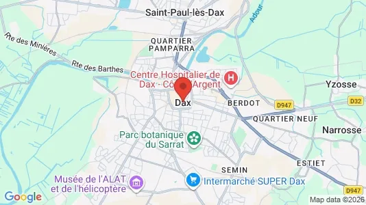 Liikekiinteistöt Vuokrattavana i Dax - Kuva Google Street Viewstä