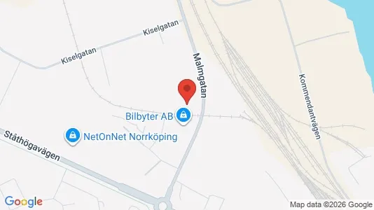 Gewerbeflächen zur Miete i Norrköping – Foto von Google Street View