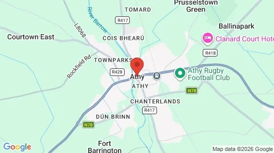 Kontorslokaler för uthyrning i Athy – Foto från Google Street View