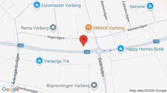 Gewerbeflächen zur Miete i Varberg - kort over placeringen