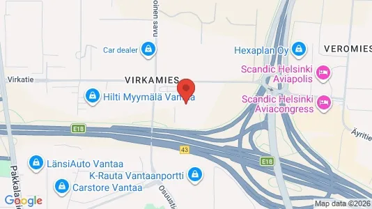 Gewerbeflächen zur Miete i Vantaa – Foto von Google Street View