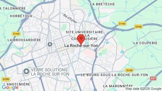 Lager til leie i La Roche-sur-Yon – Bilde fra Google Street View