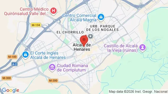 Shops for rent i Alcalá de Henares - kort over placeringen