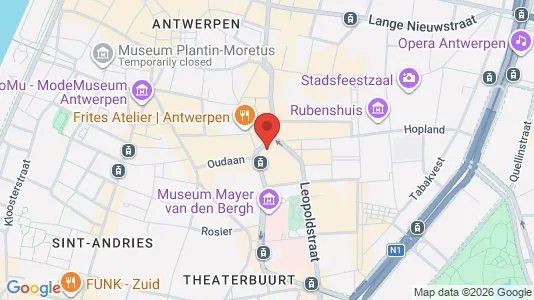 Kontorer til leie i Stad Antwerp - kort over placeringen