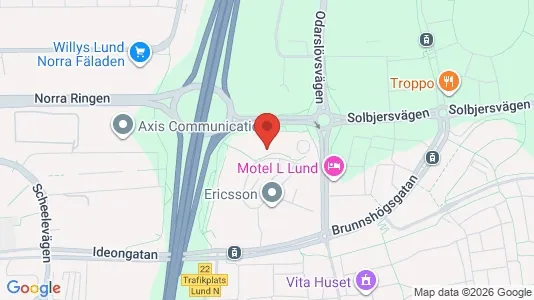 Lagerlokaler för uthyrning i Lund – Foto från Google Street View