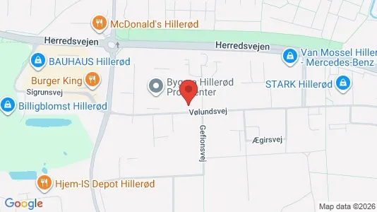 Lager til leie i Hillerød – Bilde fra Google Street View
