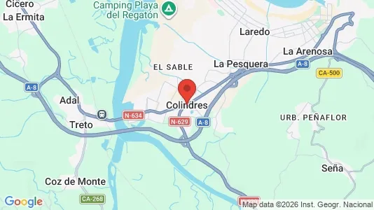 Gewerbeflächen zur Miete i Colindres – Foto von Google Street View