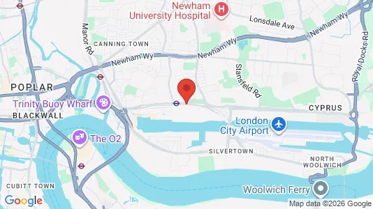 Butikklokaler til leie i London E16 – Bilde fra Google Street View